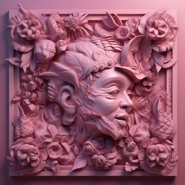 Patterns and decorations stl Pink 4 3d model